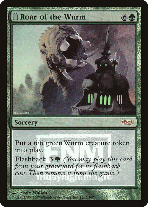 Roar of the Wurm (FNM-011) - rare: (tombstone) - Foil