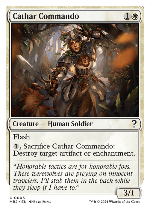 Cathar Commando (MB2-005) - common