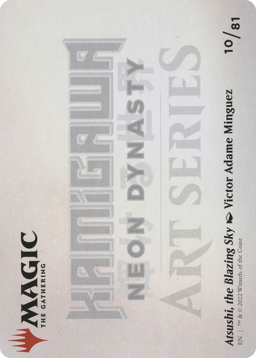 Atsushi, the Blazing Sky // Atsushi, the Blazing Sky (ANEO-010) - common (Borderless) - Foil