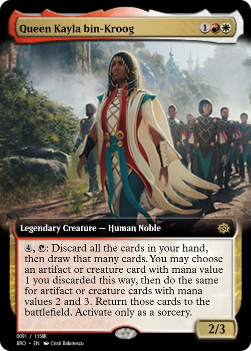 Queen Kayla bin-Kroog (PRM-105790) - rare - Foil