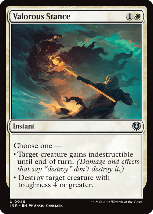 Valorous Stance (INR-048) - uncommon - Foil