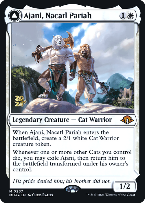 Ajani, Nacatl Pariah // Ajani, Nacatl Avenger (PRE-237S) - mythic - Foil