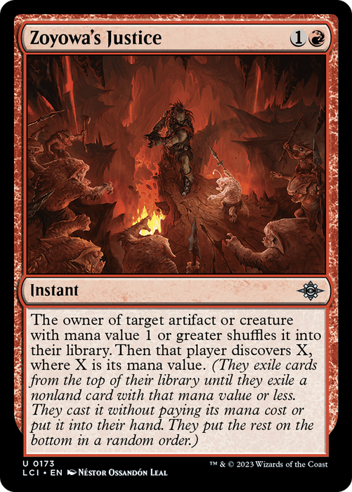 Zoyowa's Justice (LCI-173) - uncommon - Foil