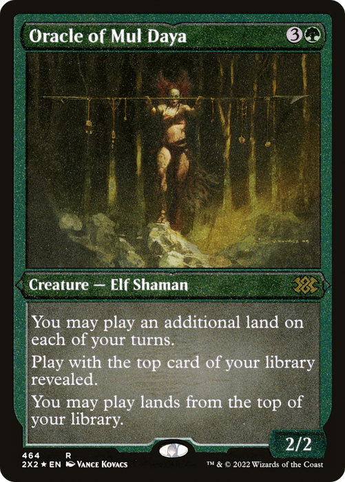 Oracle of Mul Daya (2X2-464) - rare - Etched Foil