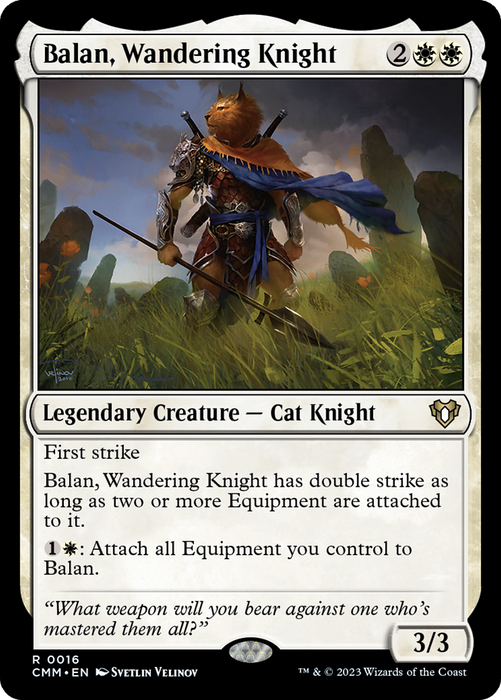 Balan, Wandering Knight (CMM-016) - rare - Foil