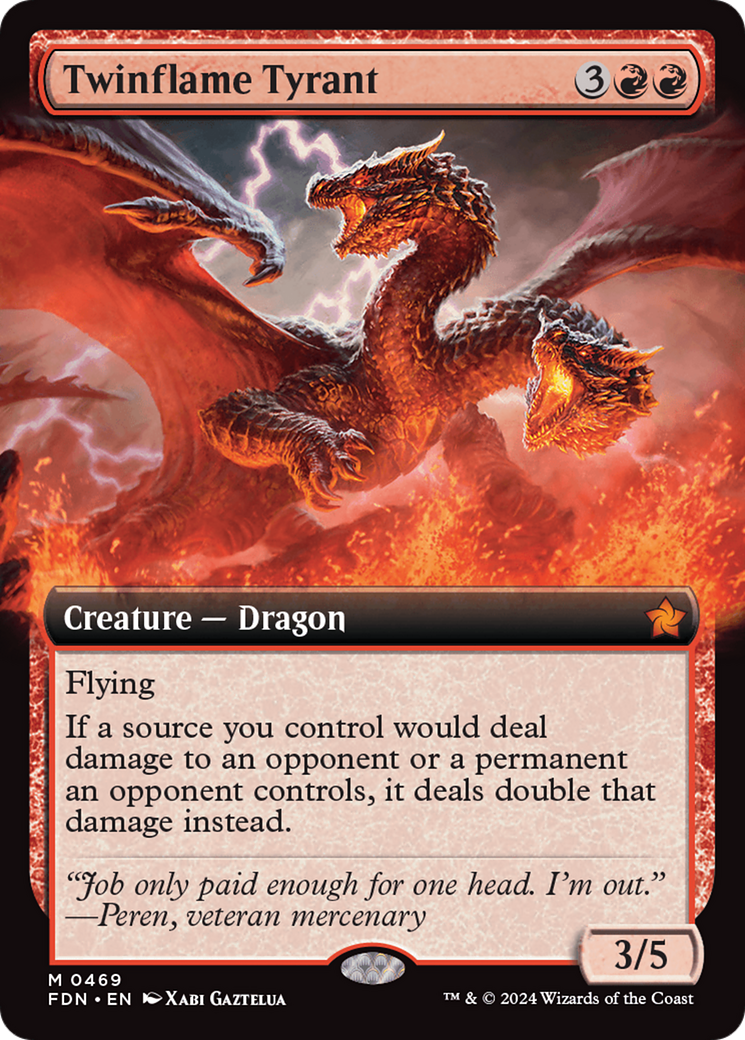 Twinflame Tyrant (FDN-469) - mythic: (Extended Art)
