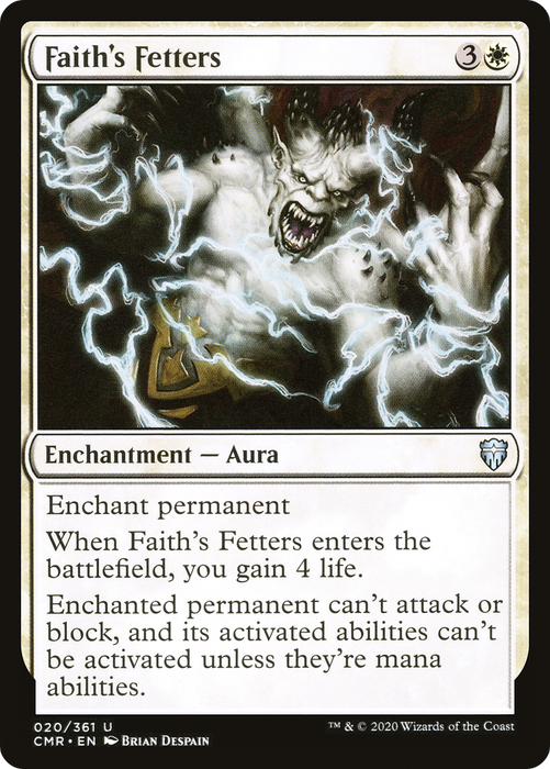 Faith's Fetters (CMR-020) - uncommon - Foil