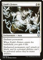 Faith's Fetters (CMR-020) - uncommon