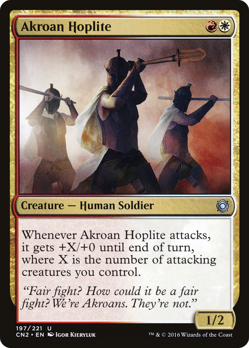 Akroan Hoplite (CN2-197) - uncommon