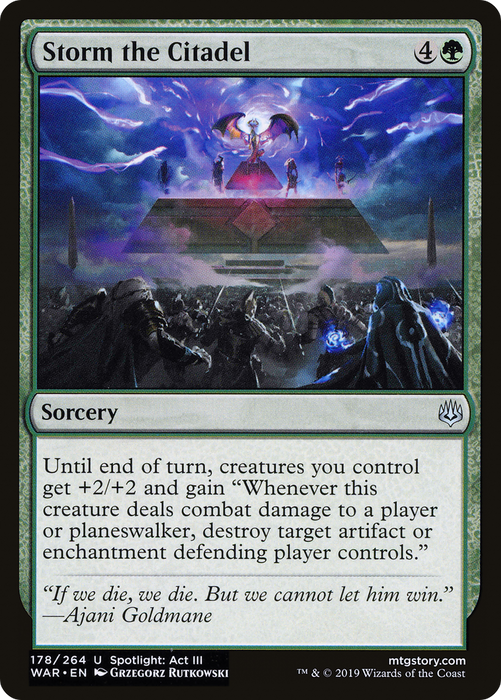 Storm the Citadel (WAR-178) - uncommon - Foil