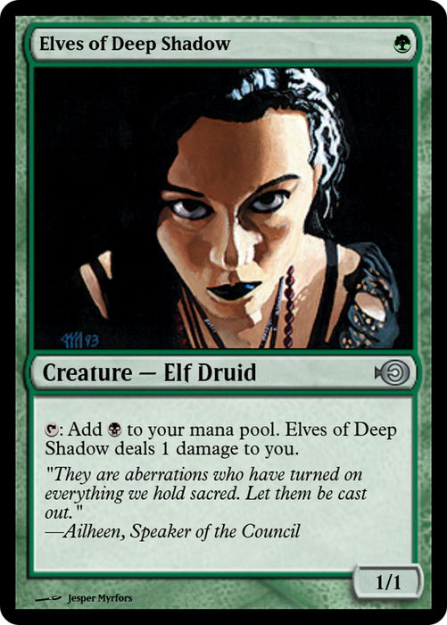 Elves of Deep Shadow (PRM-35974) - uncommon - Foil
