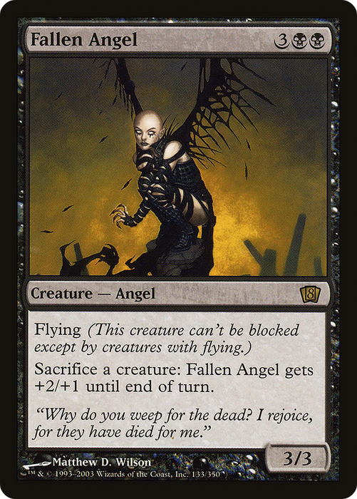 Fallen Angel (8ED-133★) - rare - Foil