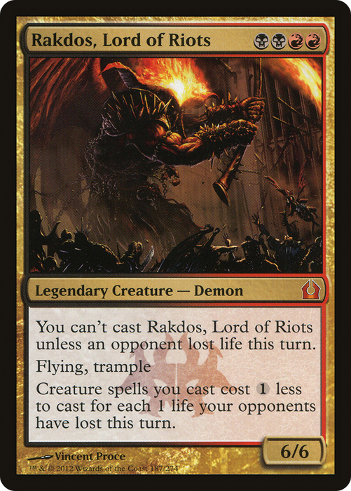 Rakdos, Lord of Riots (RTR-187) - mythic