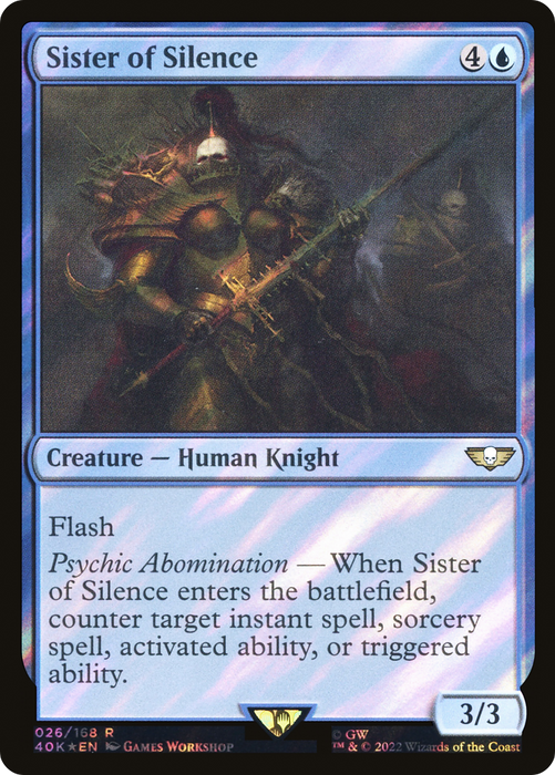 Sister of Silence (40K-26★) - rare - Foil