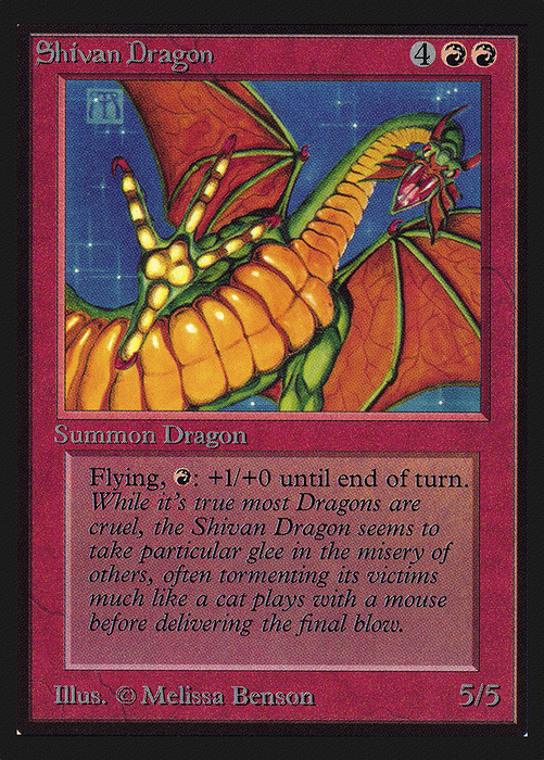Shivan Dragon (CED-175) - rare