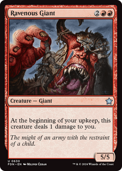 Ravenous Giant (FDN-630) - uncommon