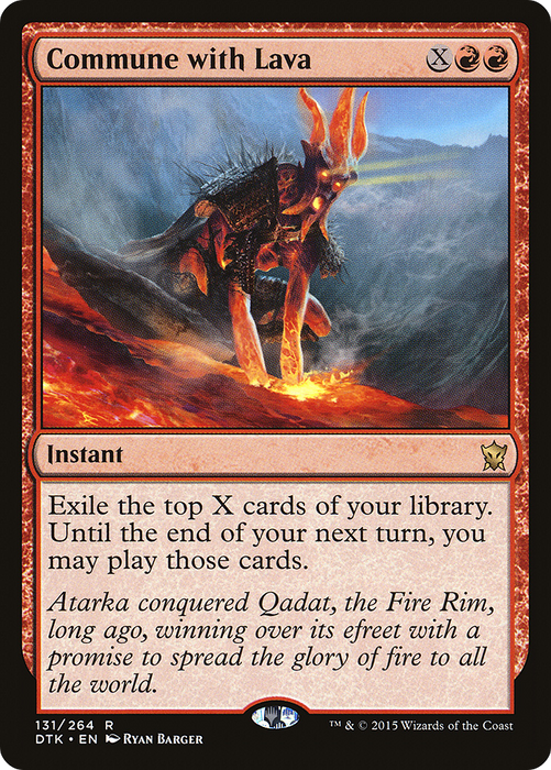 Commune with Lava (DTK-131) - rare - Foil