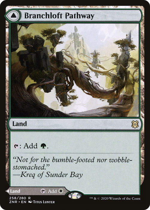 Branchloft Pathway // Boulderloft Pathway (ZNR-258) - rare - Foil