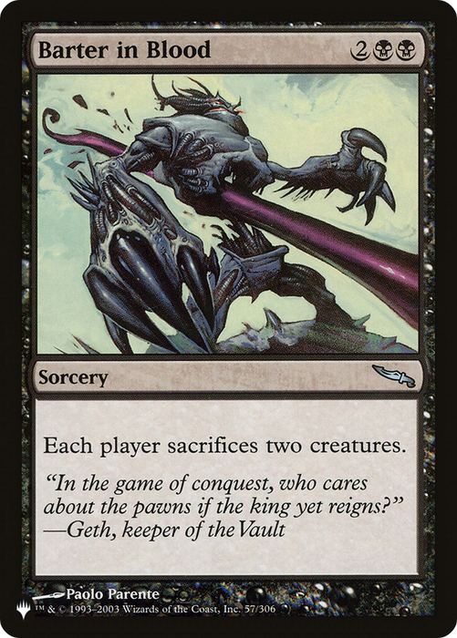 Barter in Blood (LIST-MRD-57) - uncommon