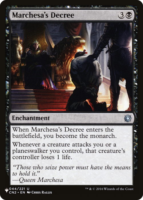 Marchesa's Decree (LIST-CN2-44) - uncommon