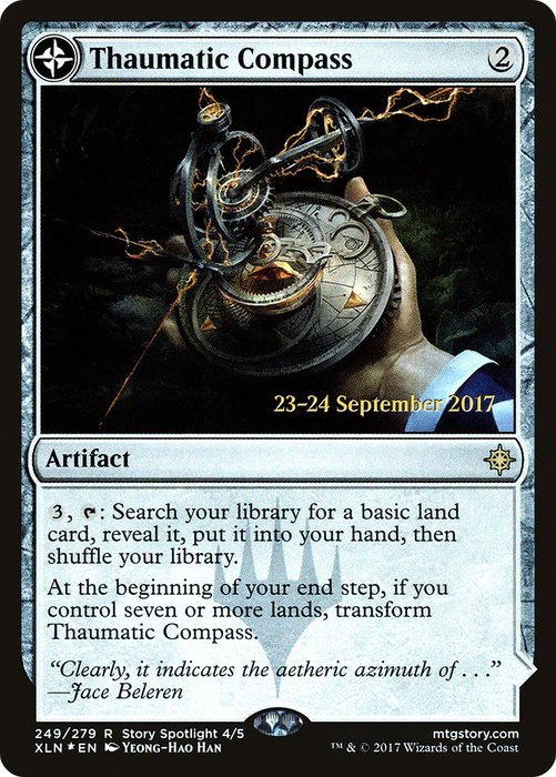 Thaumatic Compass // Spires of Orazca (PRE-249S) - rare: (compasslanddfc) - Foil