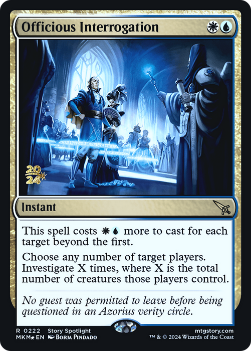 Officious Interrogation (PRE-222S) - rare - Foil