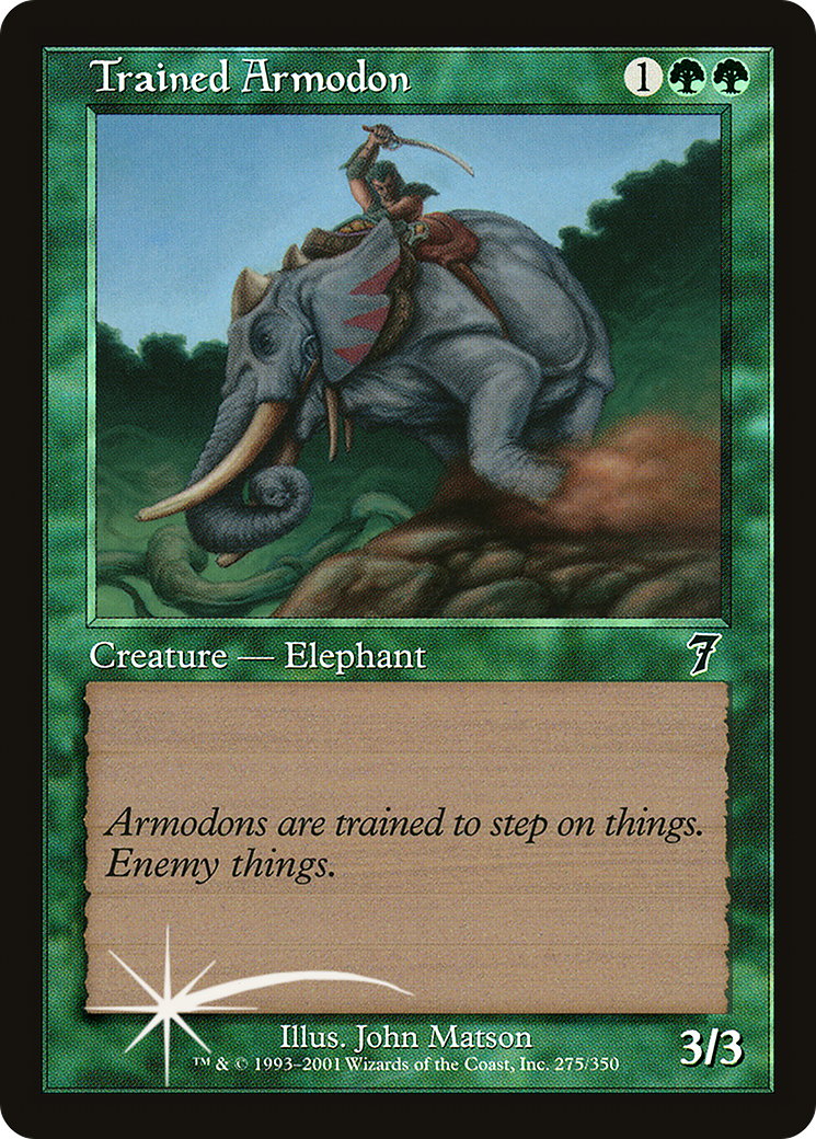 Trained Armodon (7ED-275★) - common - Foil