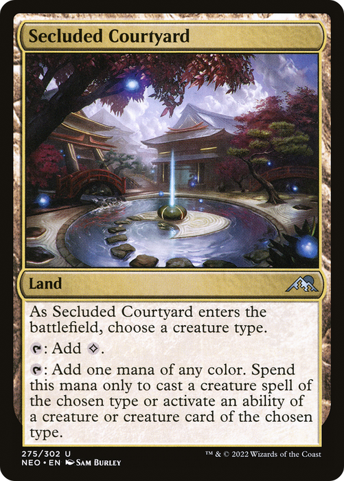 Secluded Courtyard (NEO-275) - uncommon - Foil