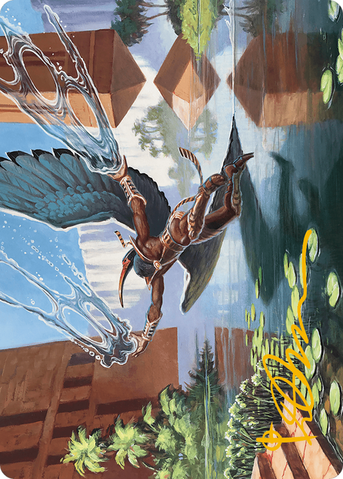 Nadu, Winged Wisdom // Nadu, Winged Wisdom (AMH3-014) - common (Borderless) - Foil
