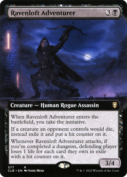 Ravenloft Adventurer (CLB-577) - rare: (Extended Art) - Foil