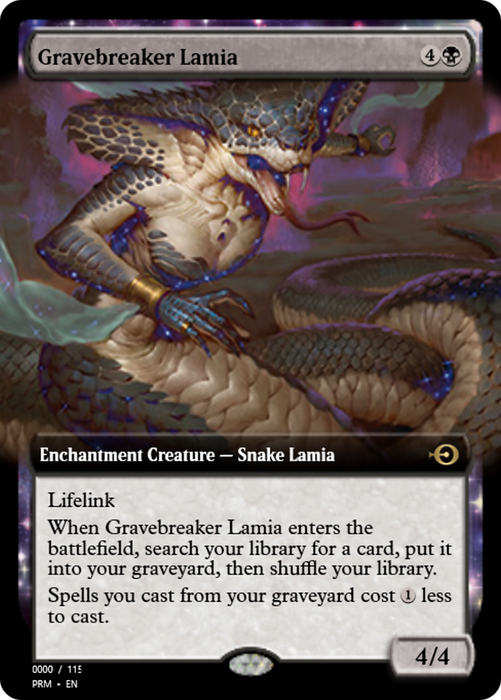 Gravebreaker Lamia (PRM-79967) - rare: (enchantment) - Foil