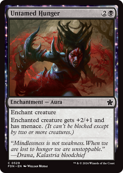 Untamed Hunger (FDN-529) - common: (enchantment)