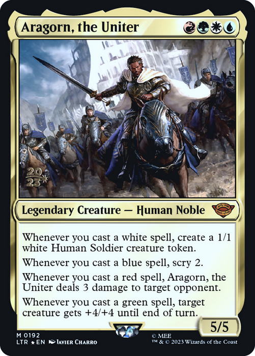 Aragorn, the Uniter (PRE-192S) - mythic - Foil