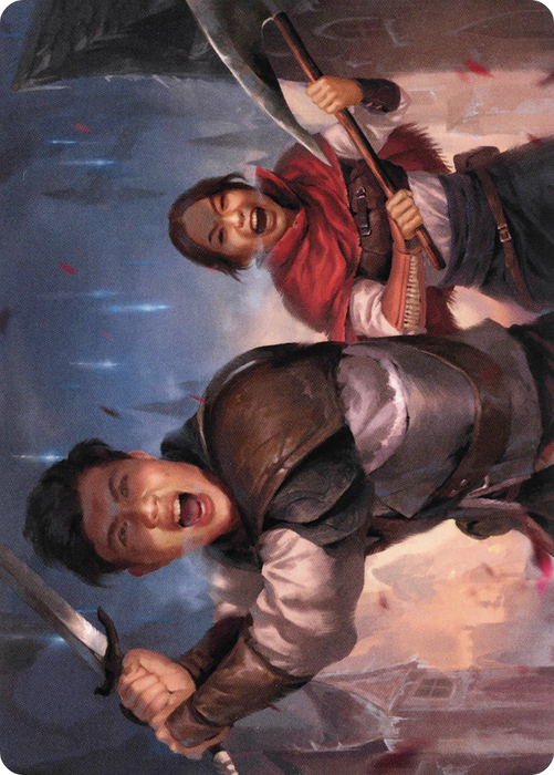 Daybreak Combatants // Daybreak Combatants (AVOW-042) - common (Borderless) - Foil