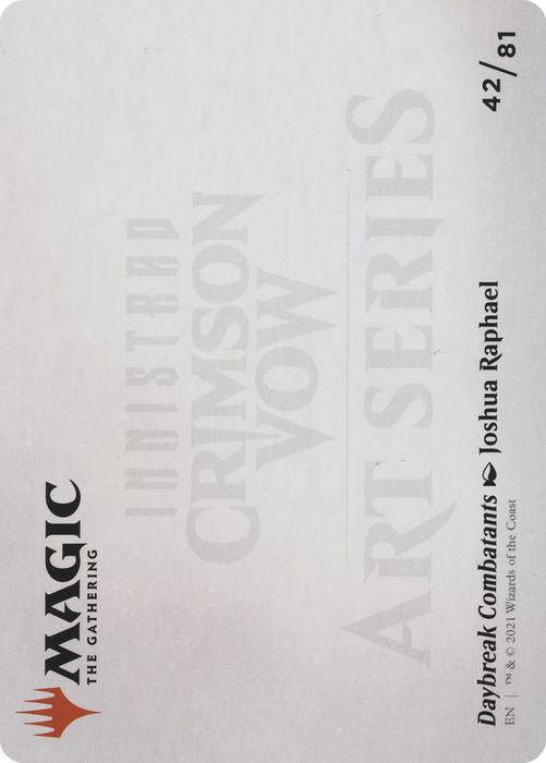 Daybreak Combatants // Daybreak Combatants (AVOW-042) - common (Borderless)