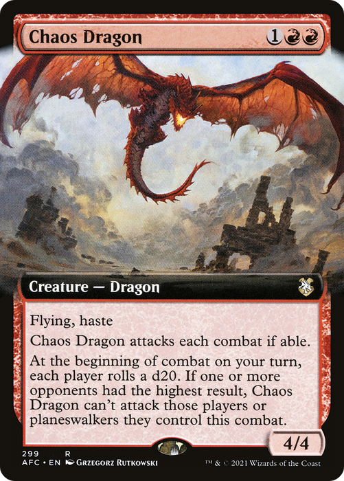 Chaos Dragon (AFC-299) - rare: (Extended Art)