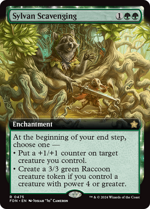 Sylvan Scavenging (FDN-475) - rare: (Extended Art)