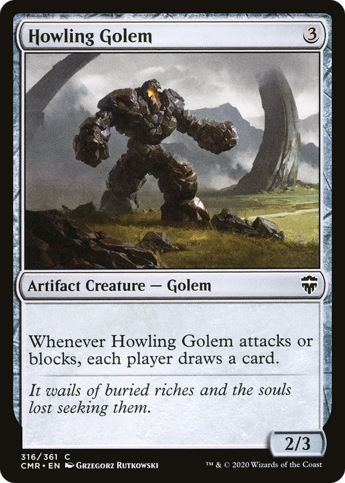 Howling Golem (CMR-316) - common - Foil