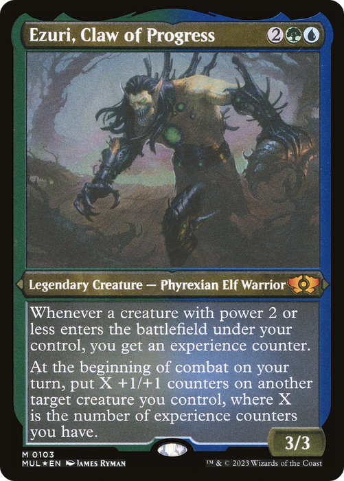 Ezuri, Claw of Progress (MUL-103) - mythic - Etched Foil