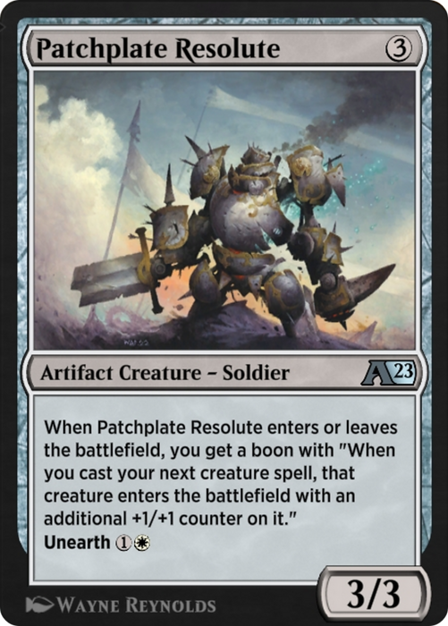 Patchplate Resolute (YBRO-028) - uncommon
