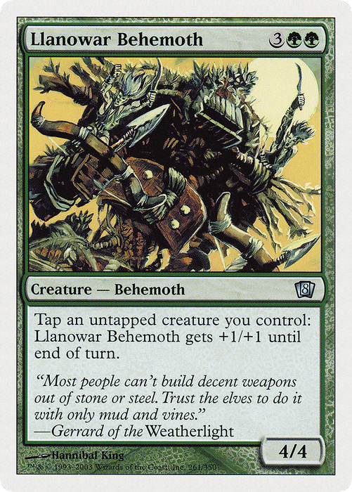 Llanowar Behemoth (8ED-261) - uncommon