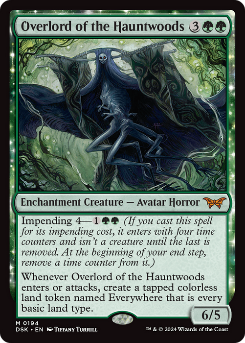 Overlord of the Hauntwoods (DSK-194) - mythic: (enchantment)