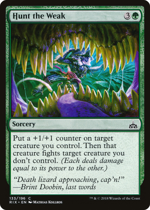 Hunt the Weak (RIX-133) - common - Foil