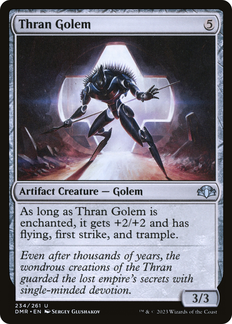 Thran Golem (DMR-234) - uncommon - Foil