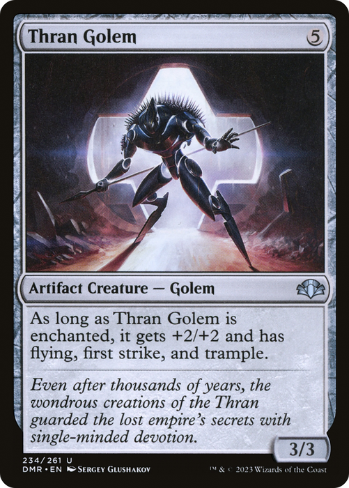 Thran Golem (DMR-234) - uncommon - Foil