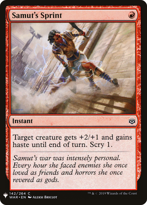 Samut's Sprint (LIST-WAR-142) - common