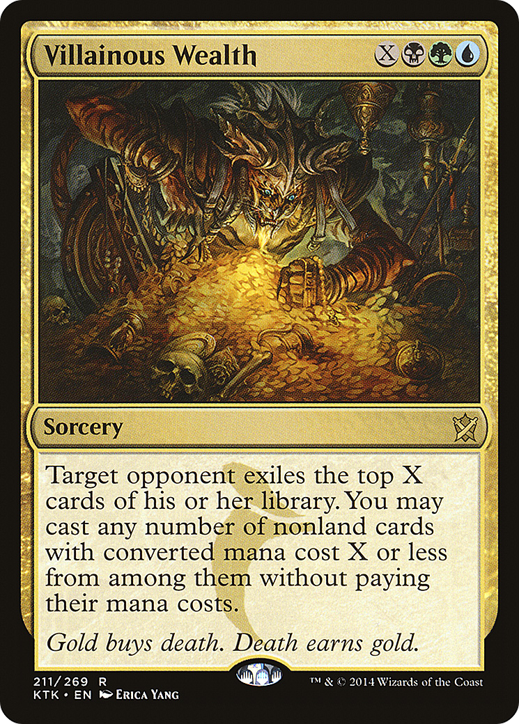 Villainous Wealth (KTK-211) - rare - Foil