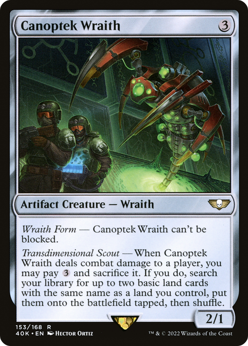 Canoptek Wraith (40K-153) - rare