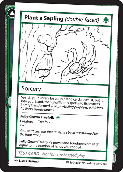 Plant a Sapling // Fully-Grown Treefolk (MB2PC-344) - rare