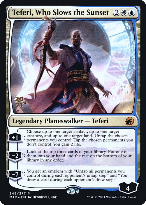 Teferi, Who Slows the Sunset (PRE-245S) - mythic - Foil
